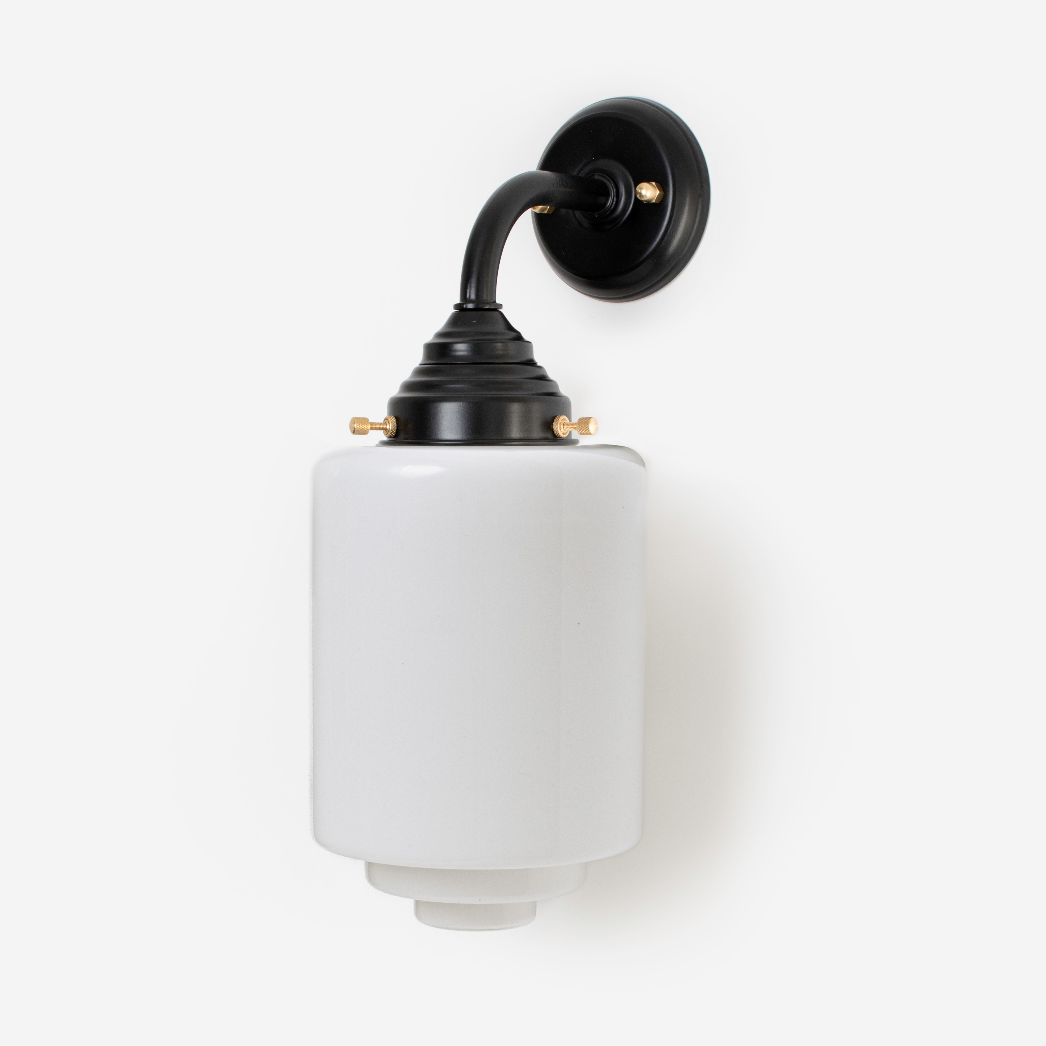 Außenleuchte - Wandleuchte Stepped Cylinder Medium Ø 15 Curve Black