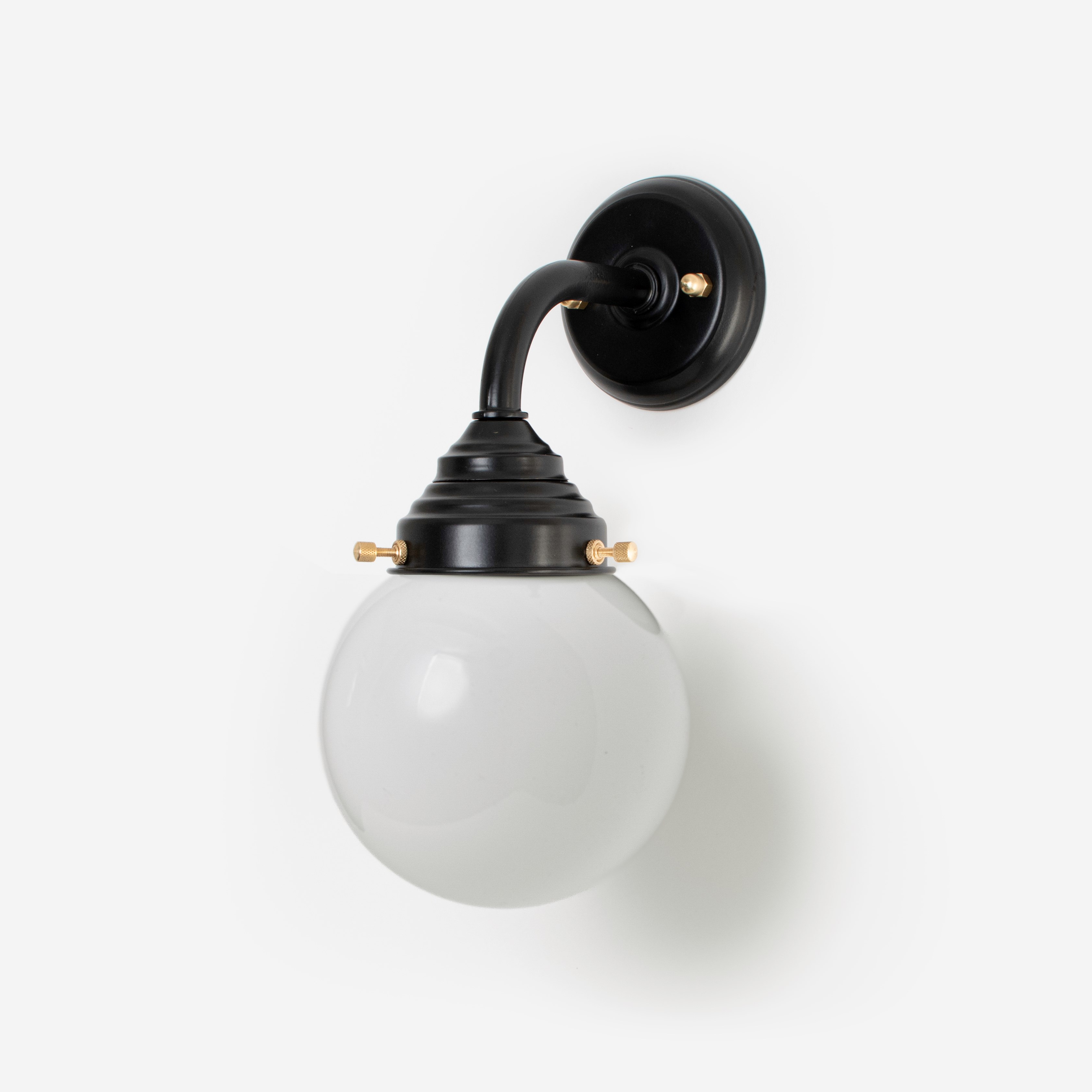 Außenleuchte - Wandleuchte Globe Ø 15 cm Curve Black
