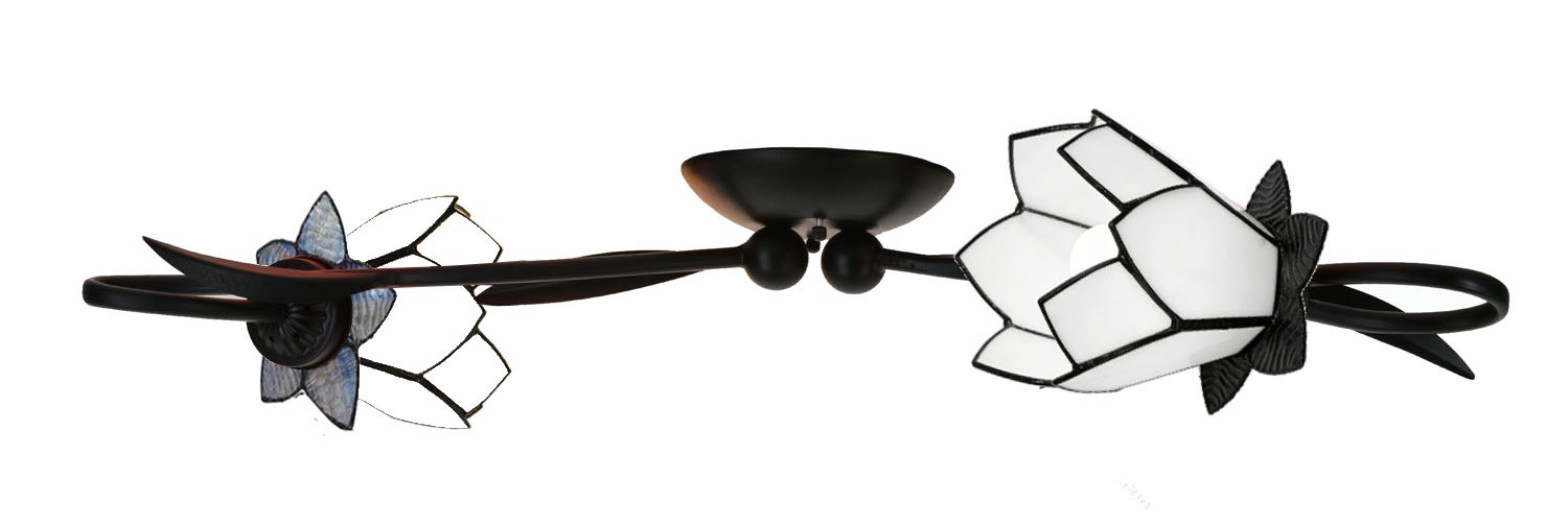 Tiffany Wandleuchte/Deckenleuchte Lovely White Lotus 2