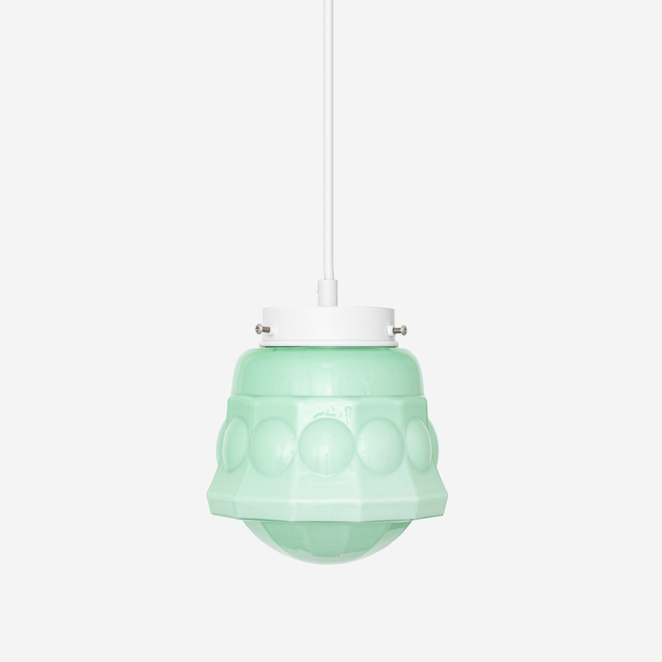 Weimar Mint Retro Pendelleuchte mit Kabel