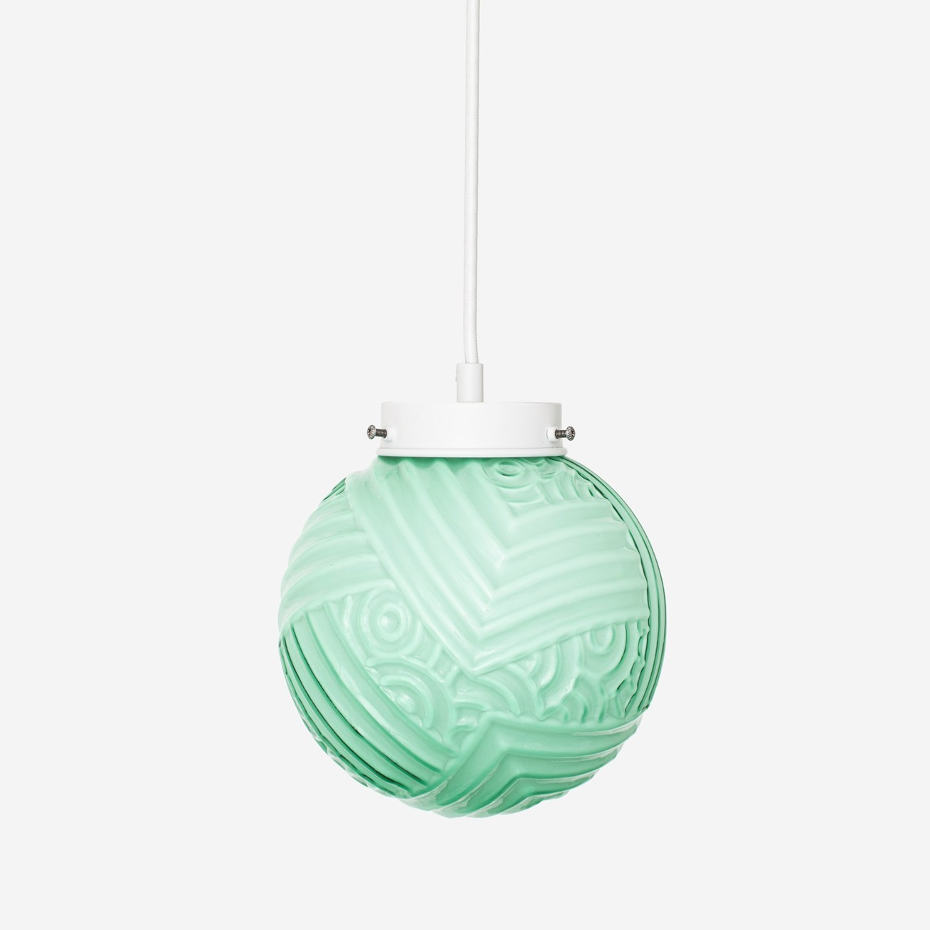 Nouveau Romance Mint Retro Pendelleuchte mit Kabel