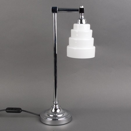 Verchroomde Voet met Glas