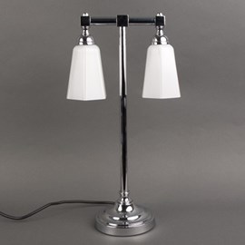 Badezimmer Tischleuchte 2 Lampen mit verschiedene Glasschirme