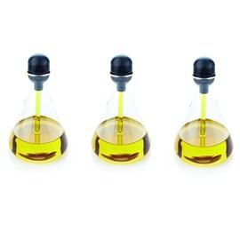 Set von 3 Ölflaschen mit Pipette