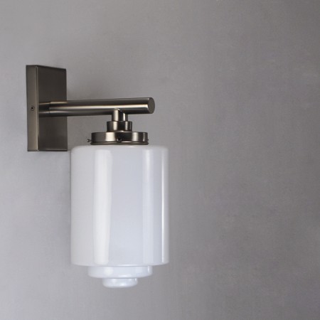 Wandleuchte Opal Zylinder Spitzer Treppe