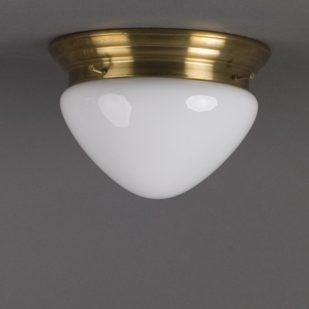 Deckenlampe Halbe Kugel Opal 