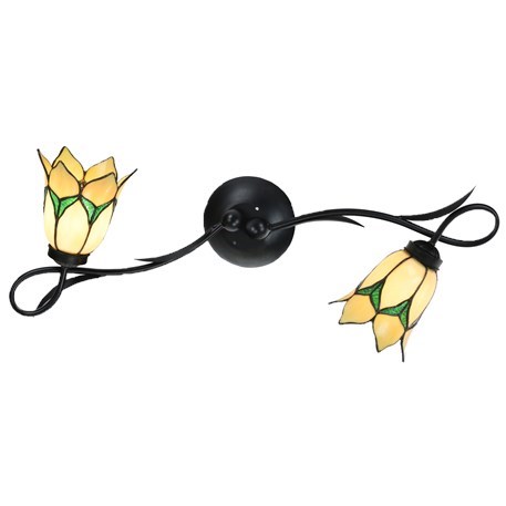 Tiffany Wandleuchte/Deckenleuchte Lovely Flower Yellow 2