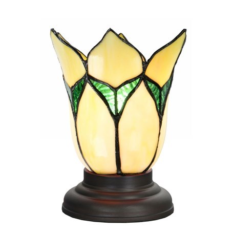 Tiffany Niedrige Tischlampe Lovely flower Yellow