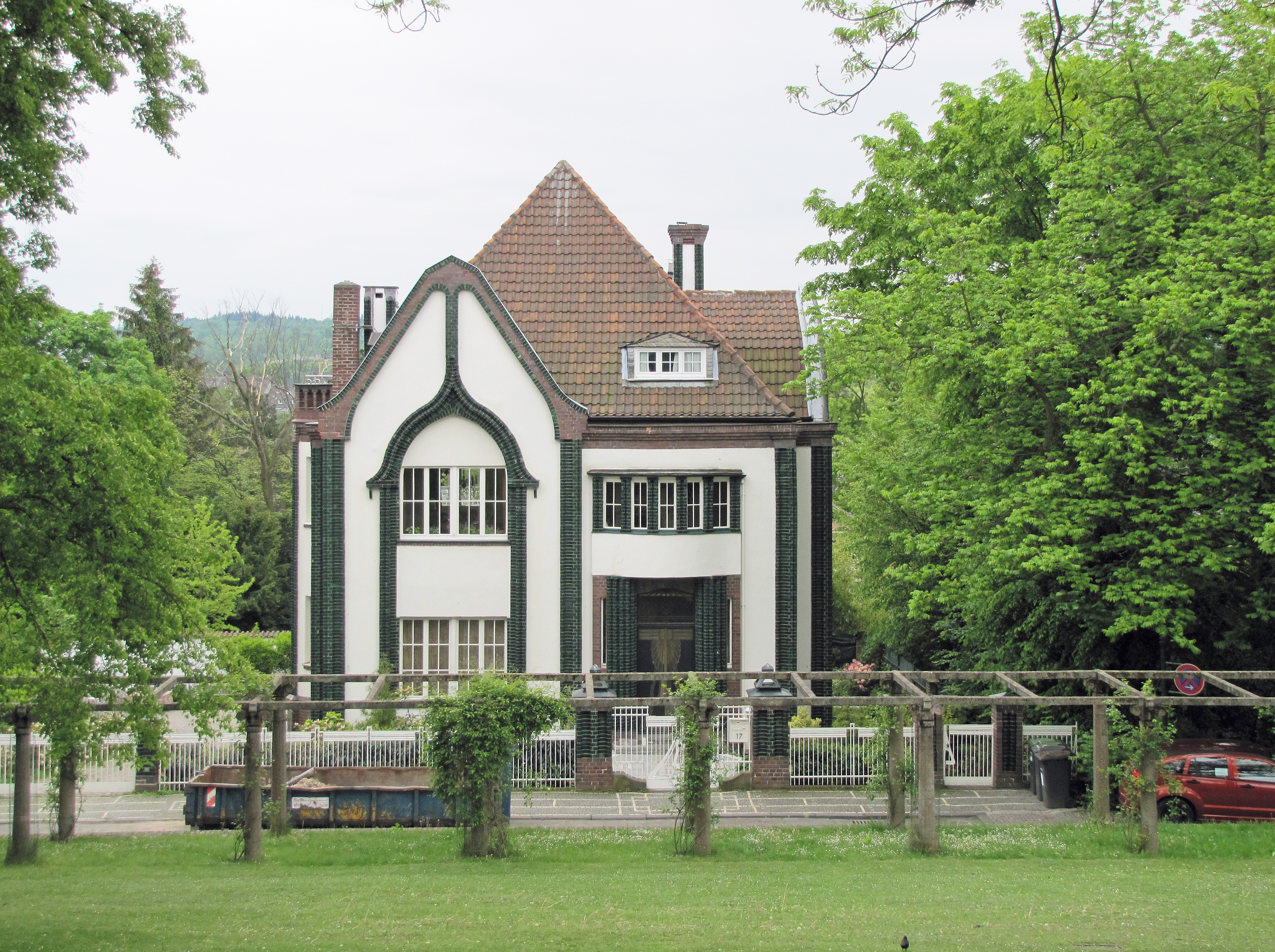 Peter Behrens 'Villa auf der Mathildenhöhe. Bild: Wikipedia